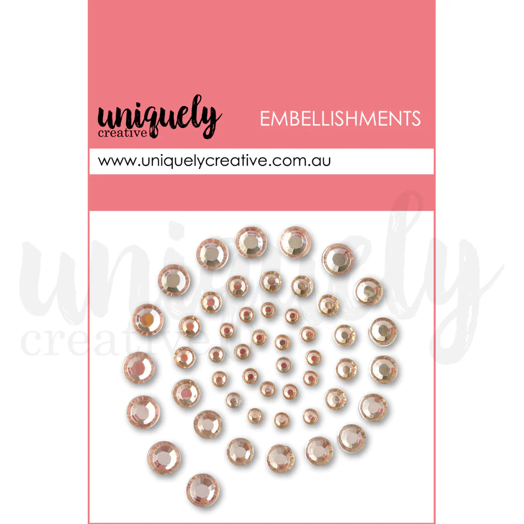 Champagne Adhesive Rhinestones