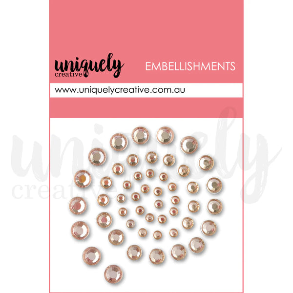 Champagne Adhesive Rhinestones