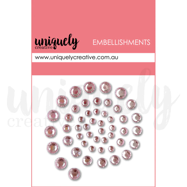 Pink Adhesive Rhinestones