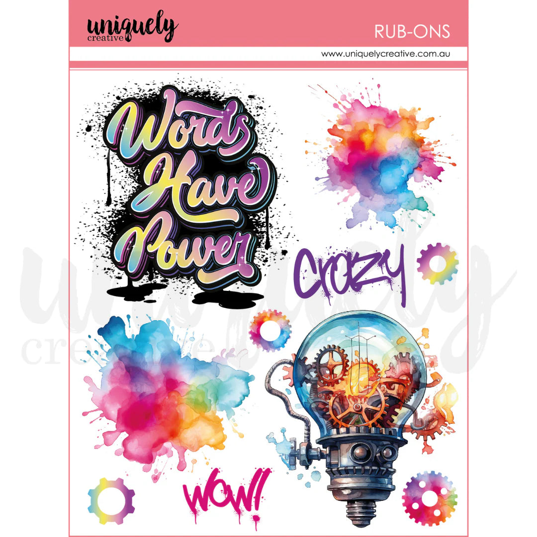 Steampunk Graffiti Rub-Ons