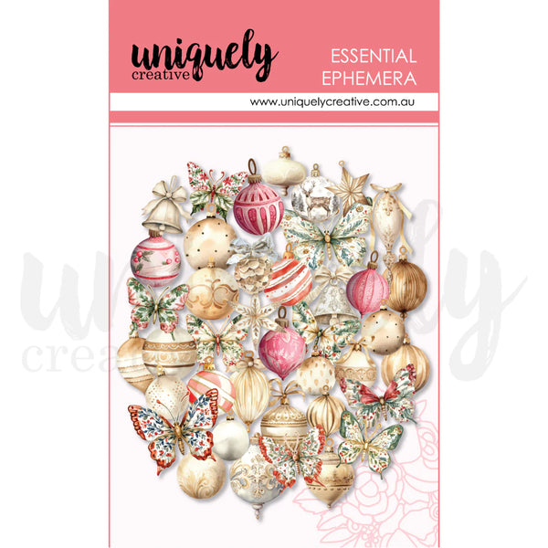 {coming soon!} Home for Christmas Baubles & Butterflies Ephemera