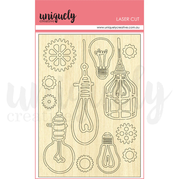 Steampunk Graffiti Wooden Laser Cuts