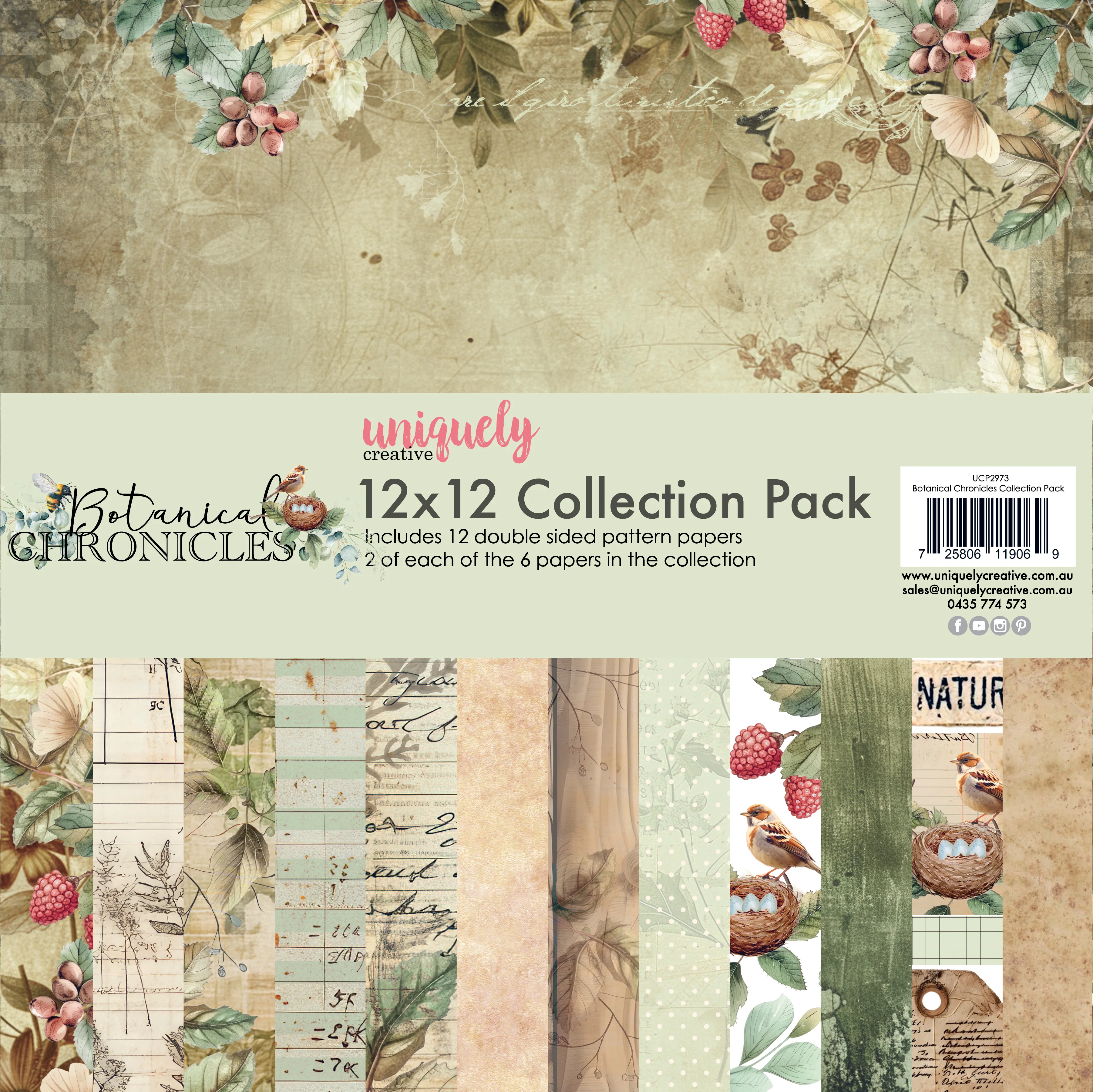 Botanical Chronicles 12 x 12 Collection Pack