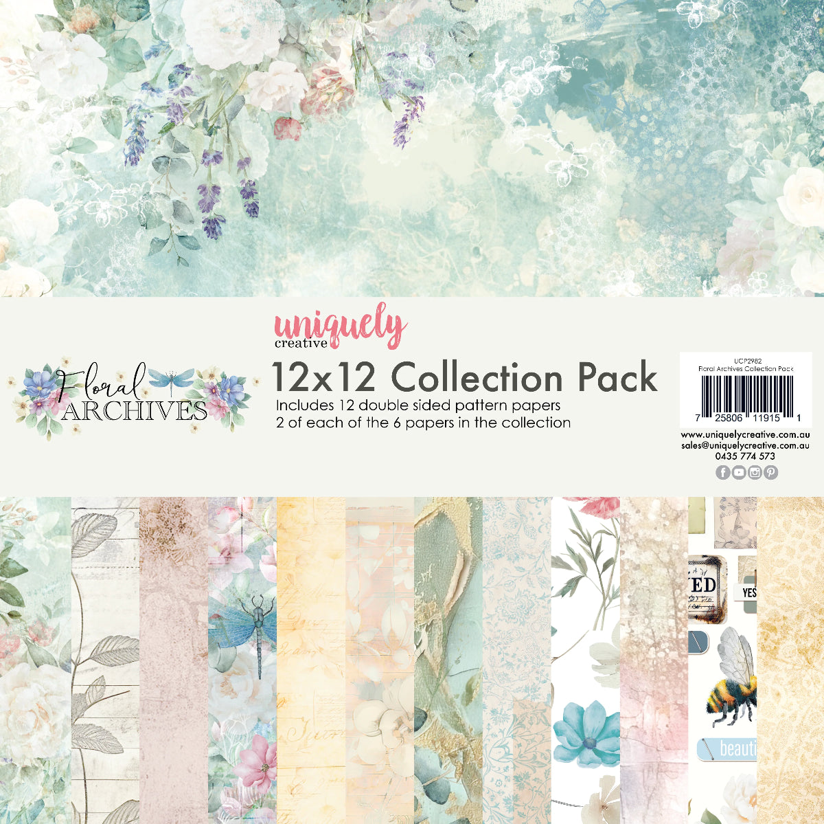 Floral Archives 12 x 12 Collection Pack