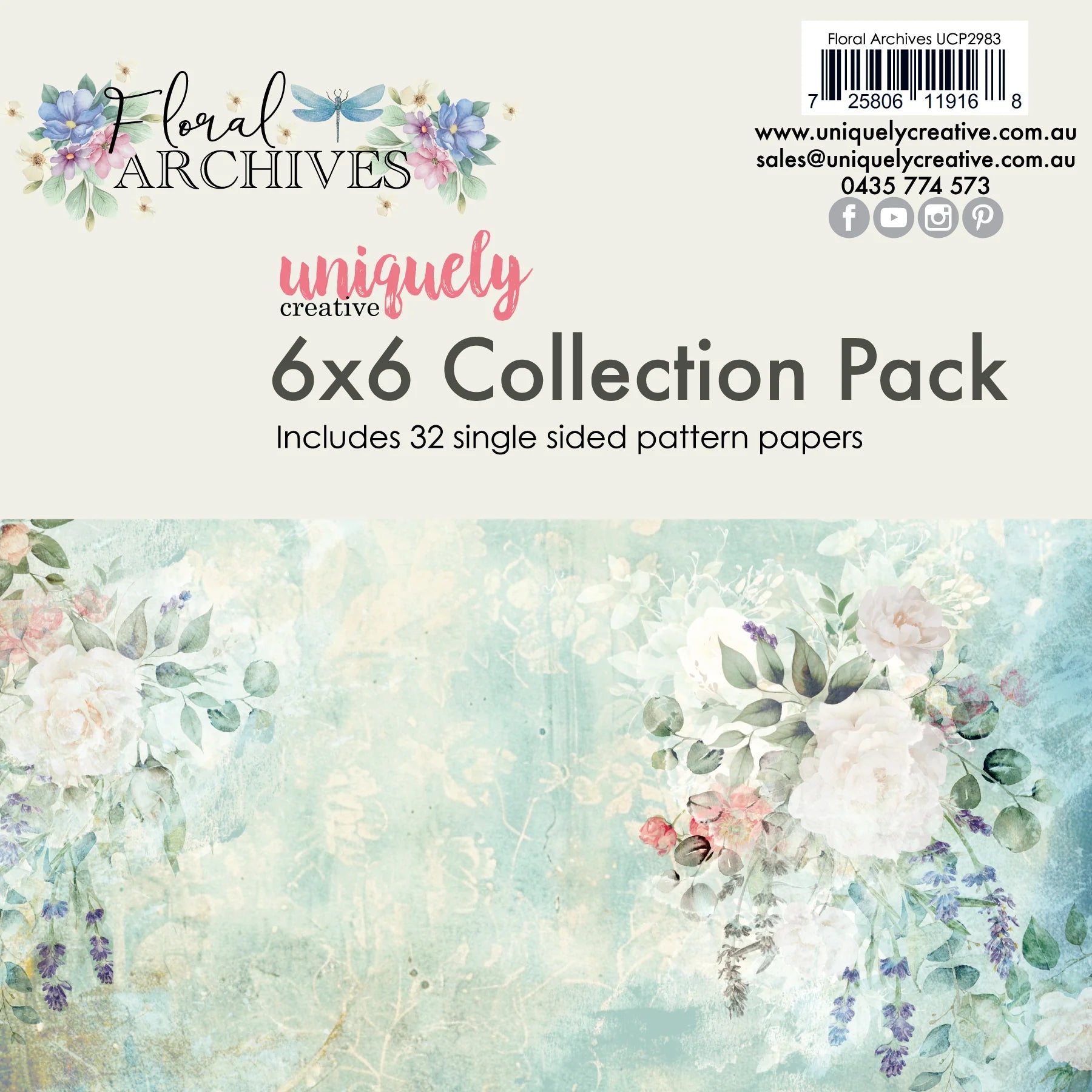 Floral Archives 6 x 6 Collection Pack