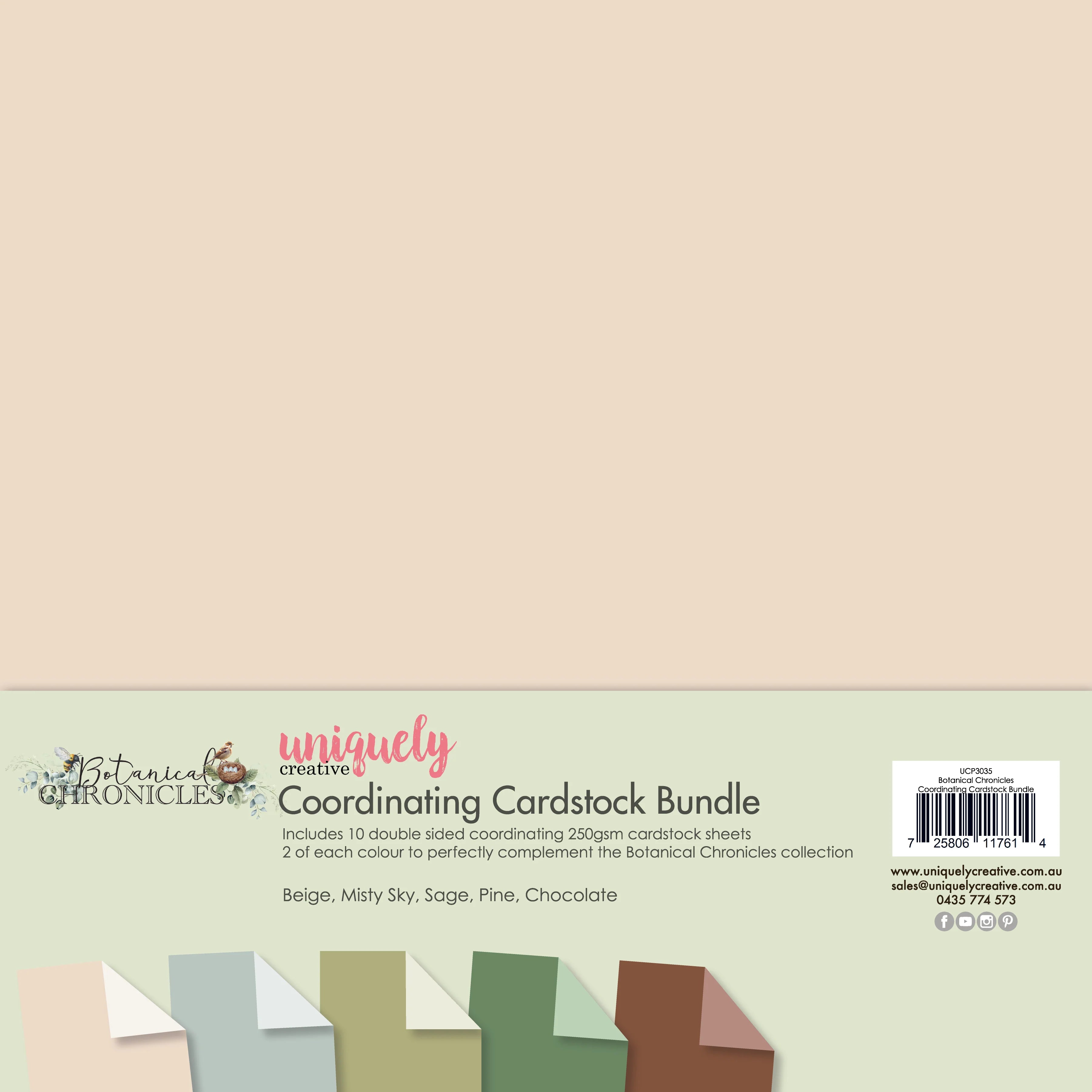 Botanical Chronicles Coordinating Cardstock Bundle