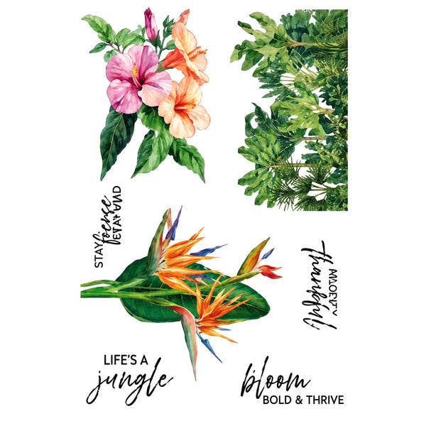 Life's a Jungle Rub-On Sheets