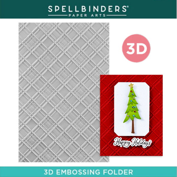 Argyle Plaid 3D Embossing Folder | Home for the Holidays