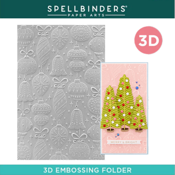 Vintage Ornaments 3D Embossing Folder | Classic Christmas