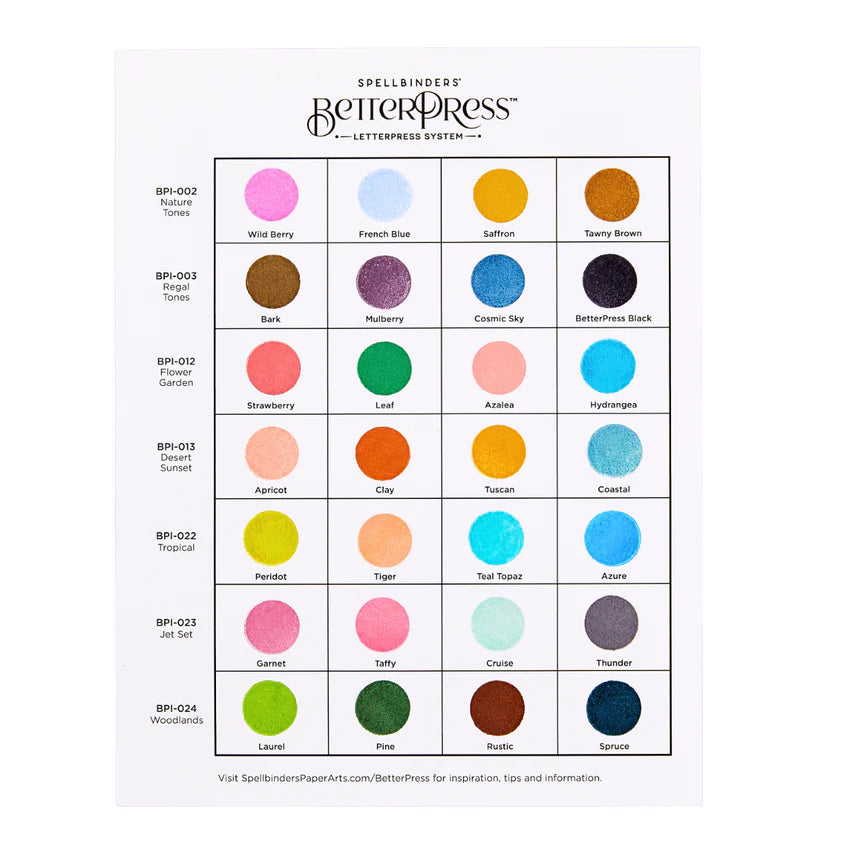 Tropical BetterPress Ink Mini Set