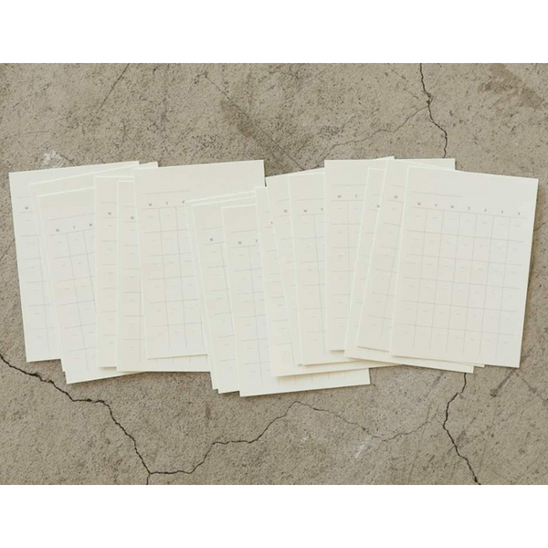 MD Blank Monthly Calendar Stickers