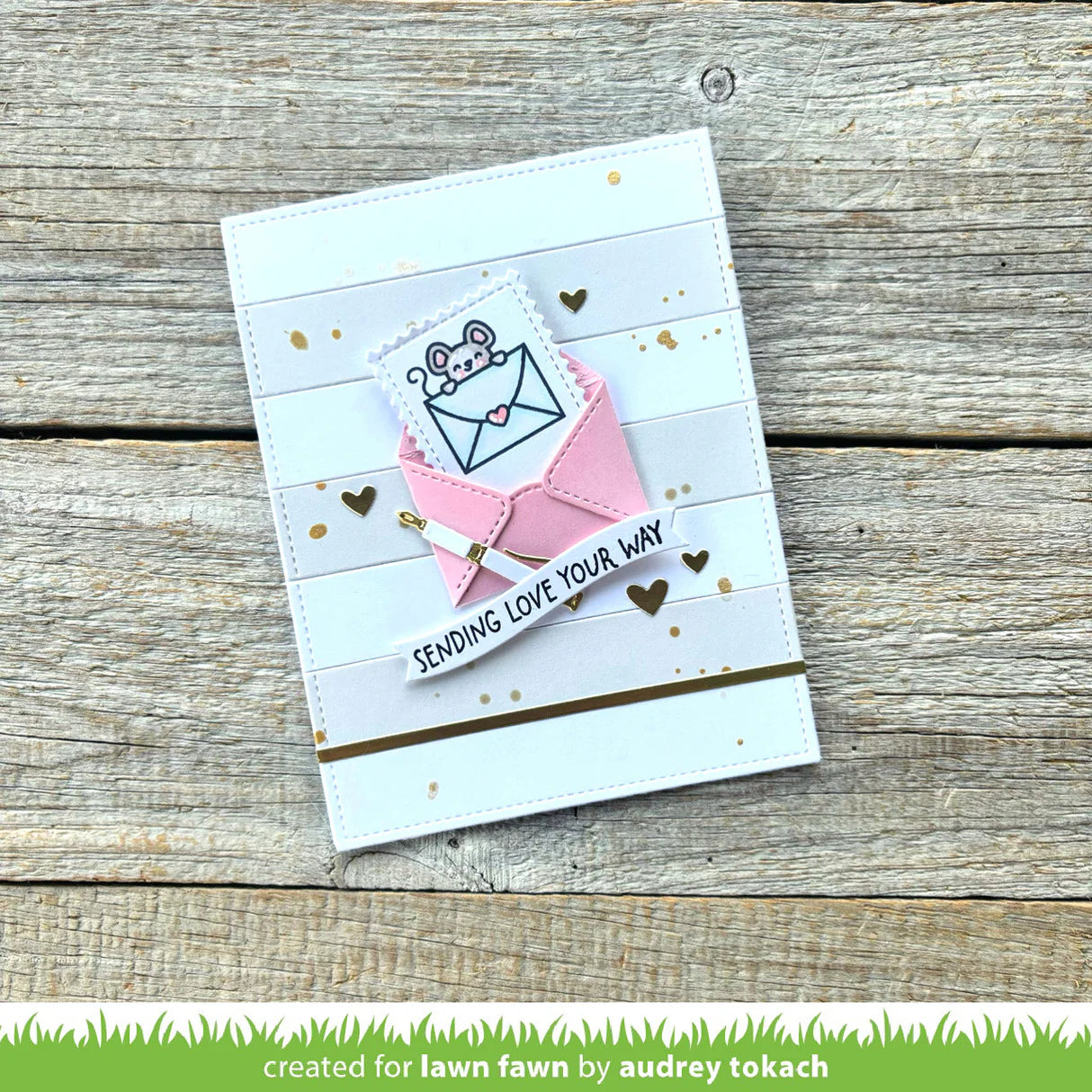 Valentine Stamp + Die + Coloring Stencil Set Bundle