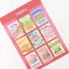 Collection of Vienna-themed stamp stickers