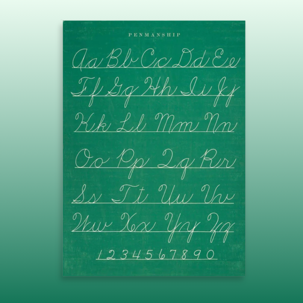 Penmanship 20x28 Wrap Sheet/Art Print