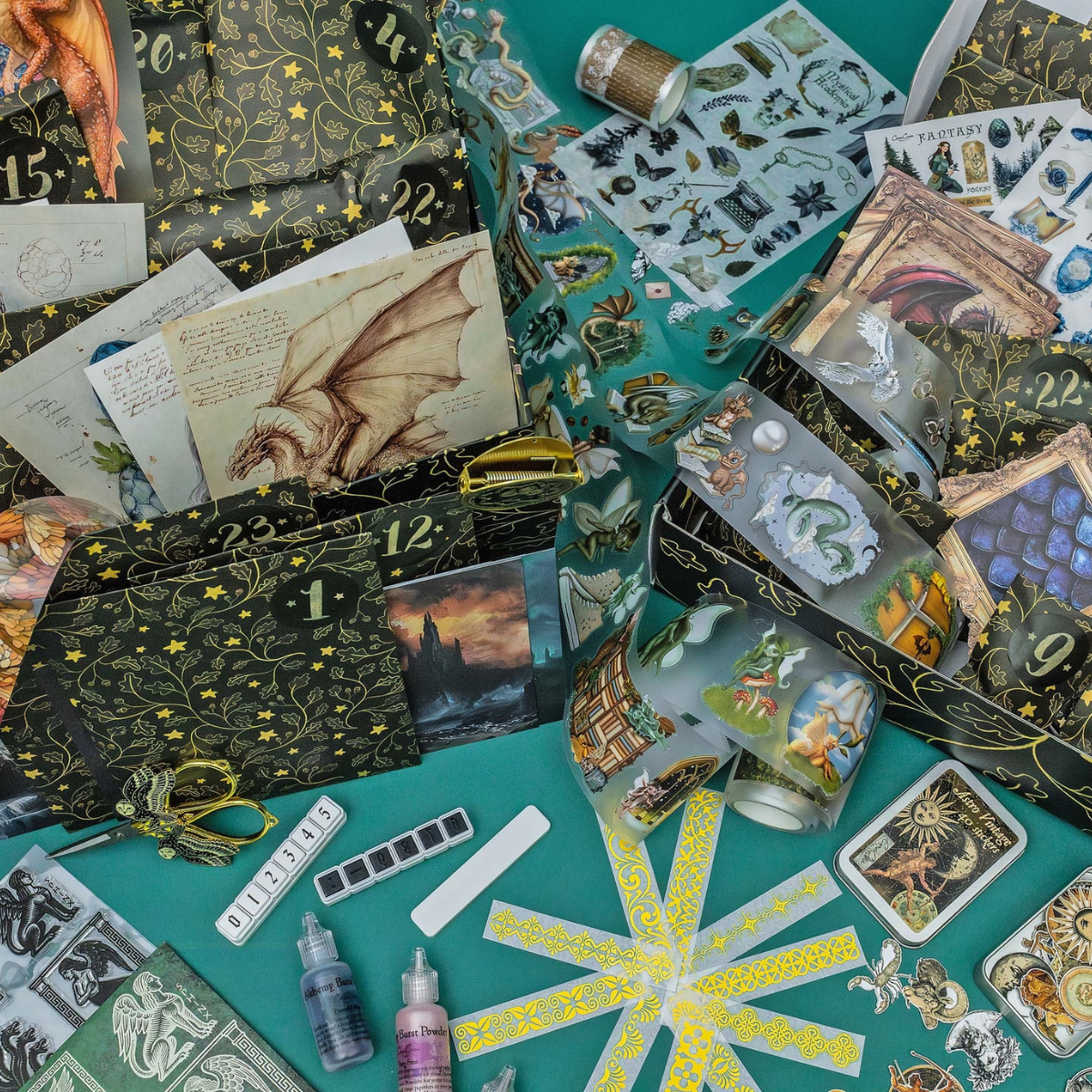 Vintage Craft & Stationery Advent Calendars | CoraCreaCrafts 2025
