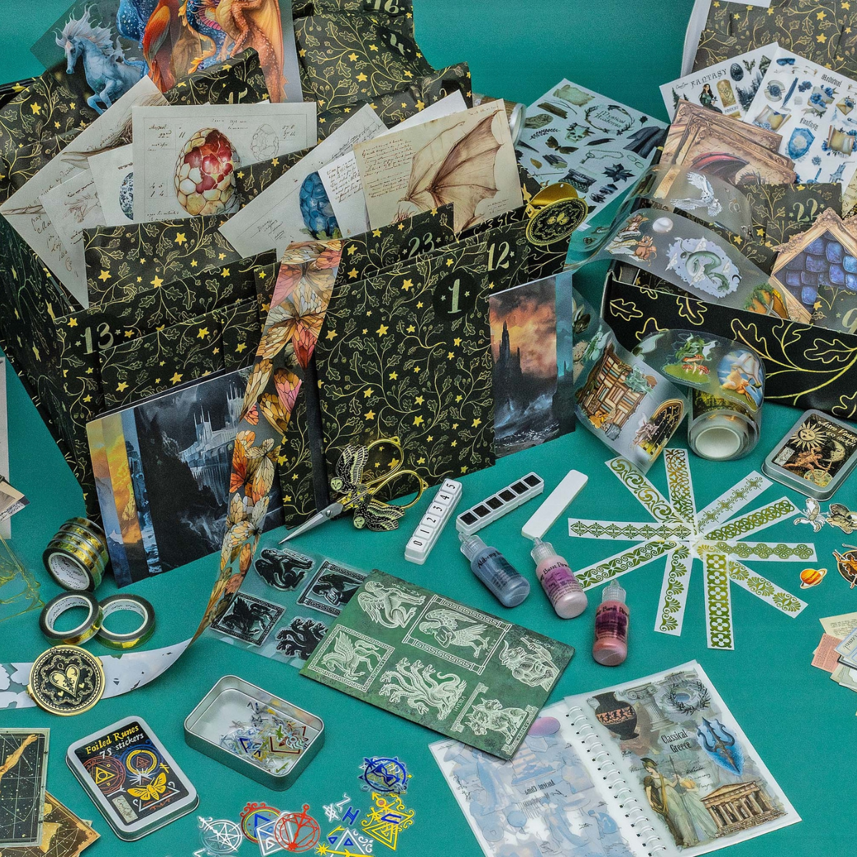 Vintage Craft & Stationery Advent Calendars | CoraCreaCrafts 2025