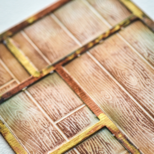 Vintage Tray 3D Embossing Folder + Cutting Die