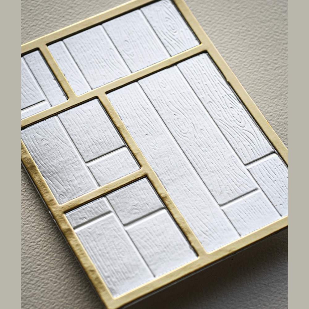 Vintage Tray 3D Embossing Folder + Cutting Die