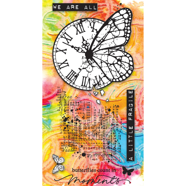 Counting Moments 4x8 Slimline Clear Stamp