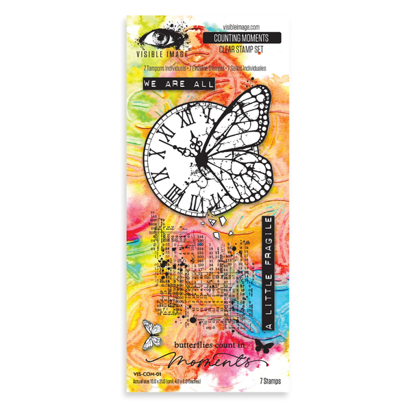 Counting Moments 4x8 Slimline Clear Stamp