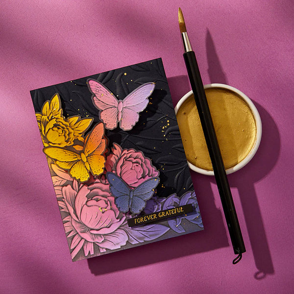 Blooming Butterflies 3D Emboss + Cut Folder | Vivid Expressions