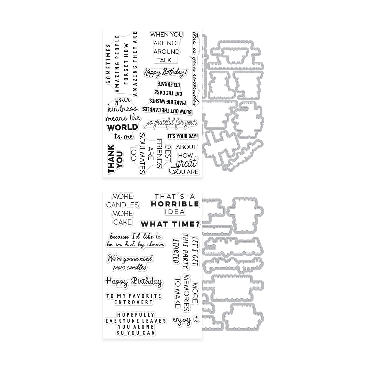 Hero Arts Say It With Style Stamp & Cut Bundle