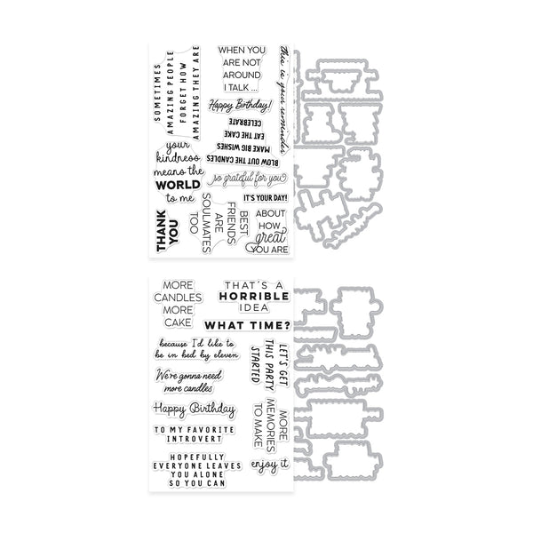 Hero Arts Say It With Style Stamp & Cut Bundle