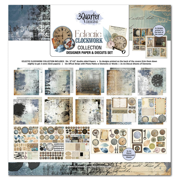 Eclectic Clockwork 12x12 Paper Pack