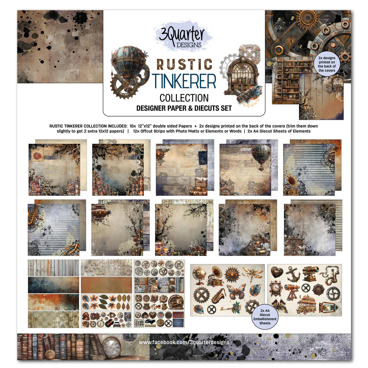 Rustic Tinkerer 12x12 Paper Pack