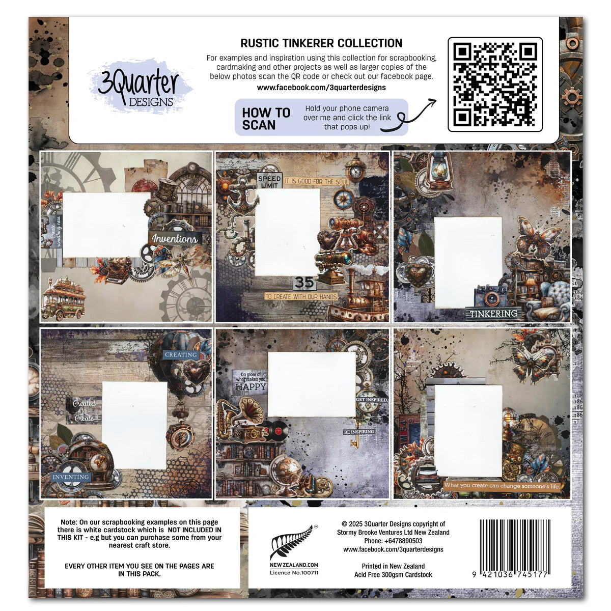 Rustic Tinkerer 12x12 Paper Pack