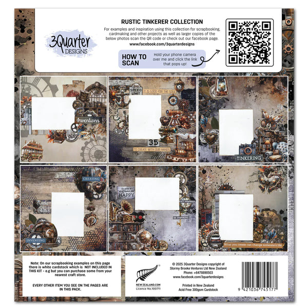 Rustic Tinkerer 12x12 Paper Pack
