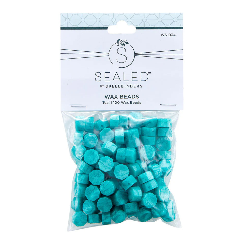 Teal Wax Beads