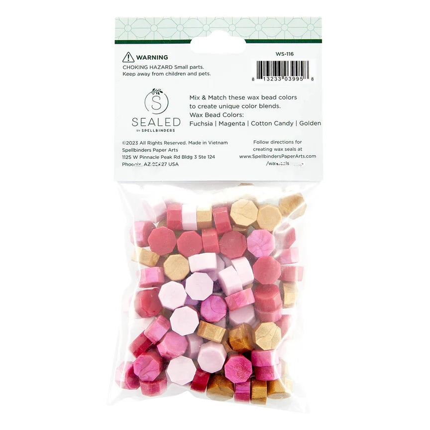 Pink Mix Wax Beads