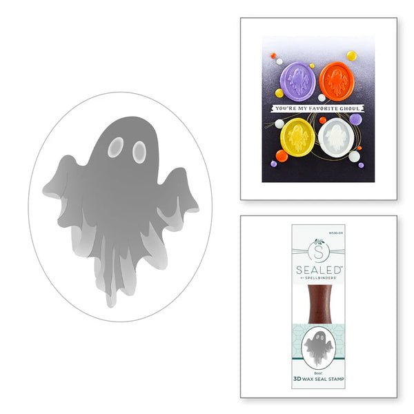 Boo! 3D Wax Seal | Happy Haunting