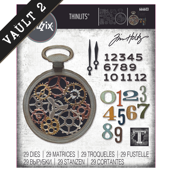 Watch Gears Vault Die Set | Tim Holtz Vault Release No. 2