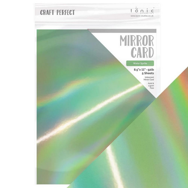 Water Sprite Iridescent Mirror Cardstock | 8.5x11 {5pk}