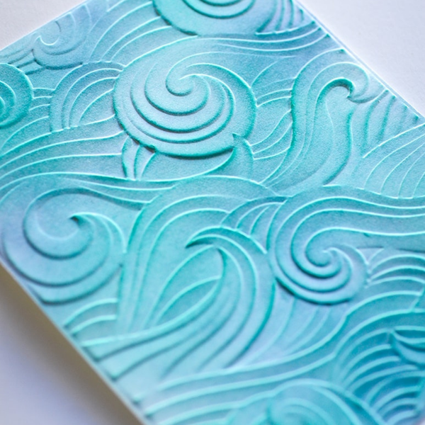 Waves 3D Embossing Folder