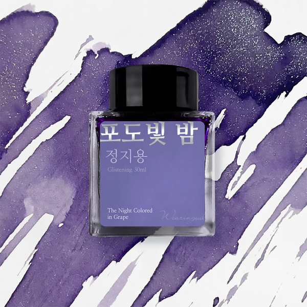 The Night Colored in Grape Fountain Pen Ink | Jung Ji Yong