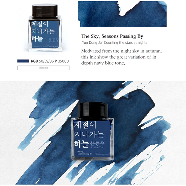 The Sky, Seasons Passing By Fountain Pen Ink | Yung Don Ju
