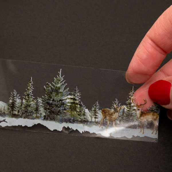 Winter Wonderland Clear Continuous PET Tape