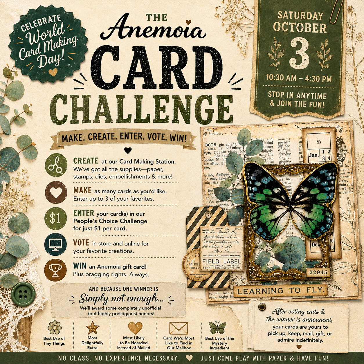 10/03: World Card Making Day | The Anemoia Card Challenge
