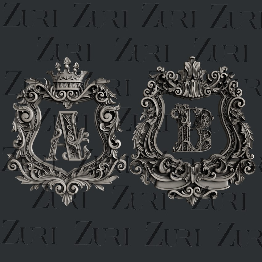 Monogram Alpha 3D Silicone Moulds {clearance}