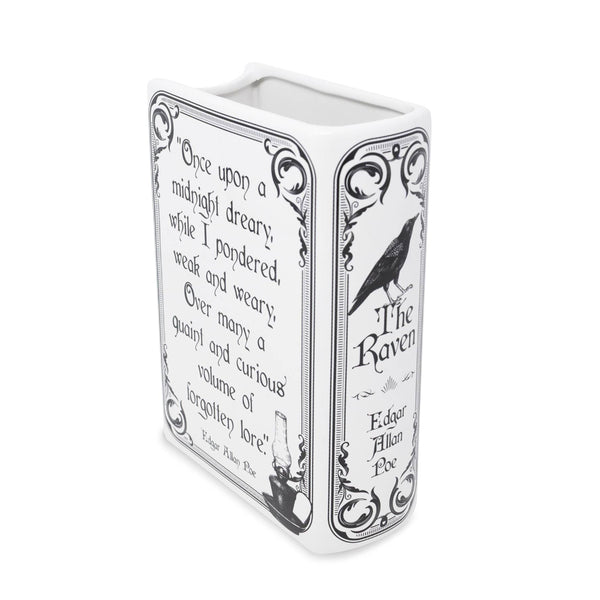 The Raven Large White Book Vase