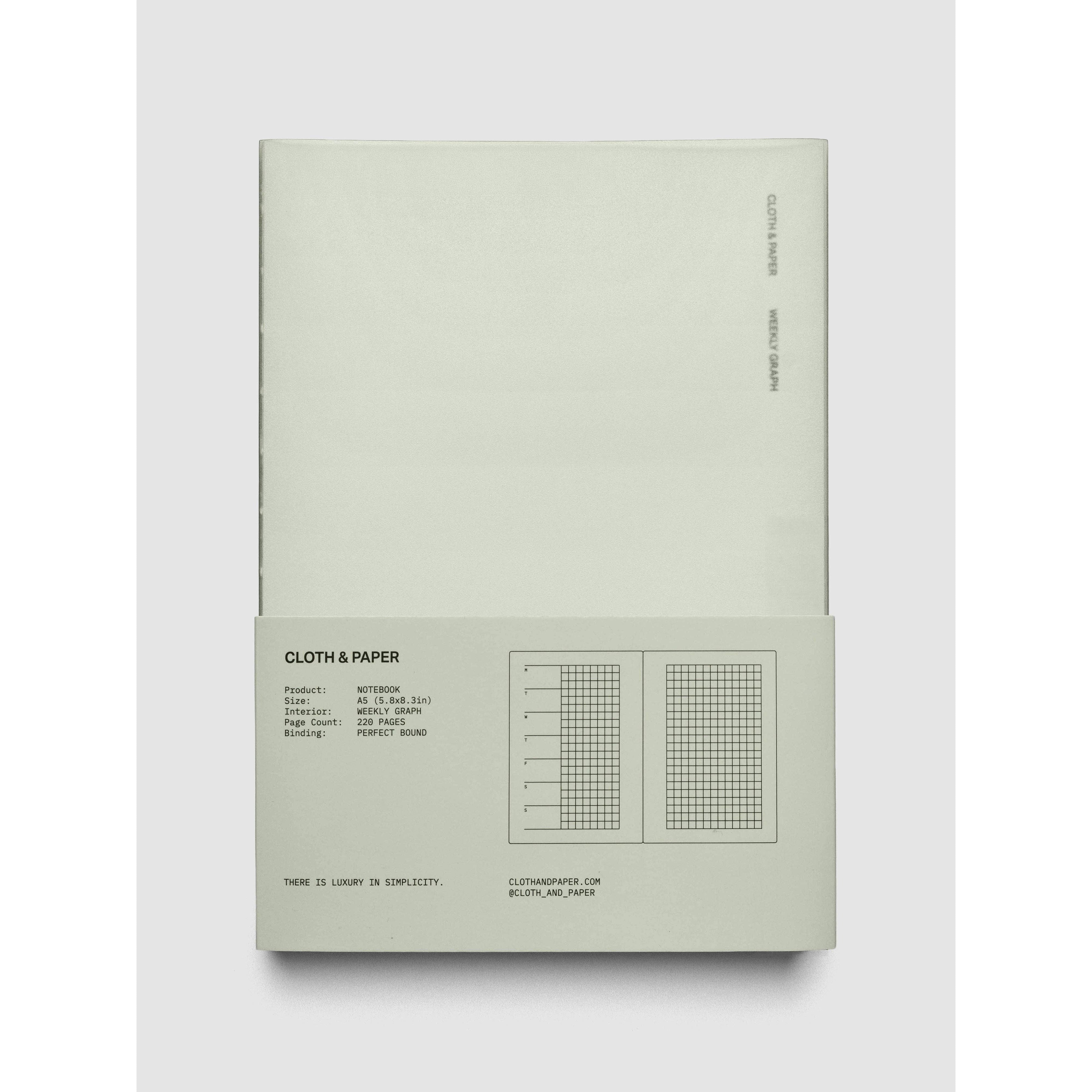 {coming soon!} Weekly Graph Perfect Bound A5 Notebook