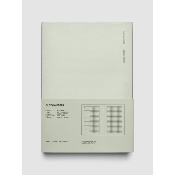 {coming soon!} Weekly Graph Perfect Bound A5 Notebook