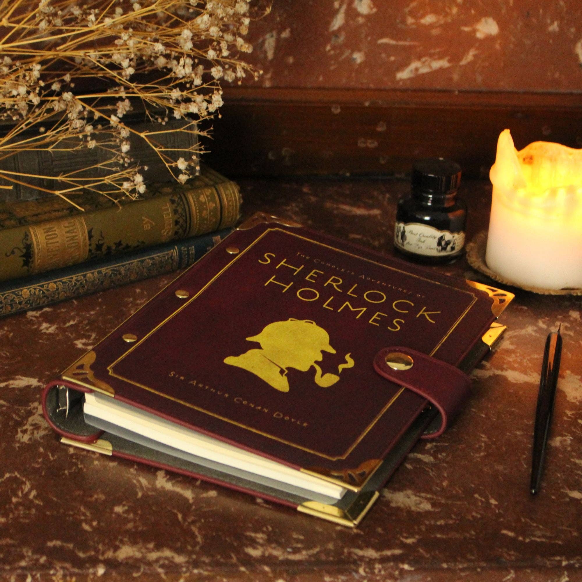 Sherlock Holmes A5 Refillable 6-Ring Binder Notebook