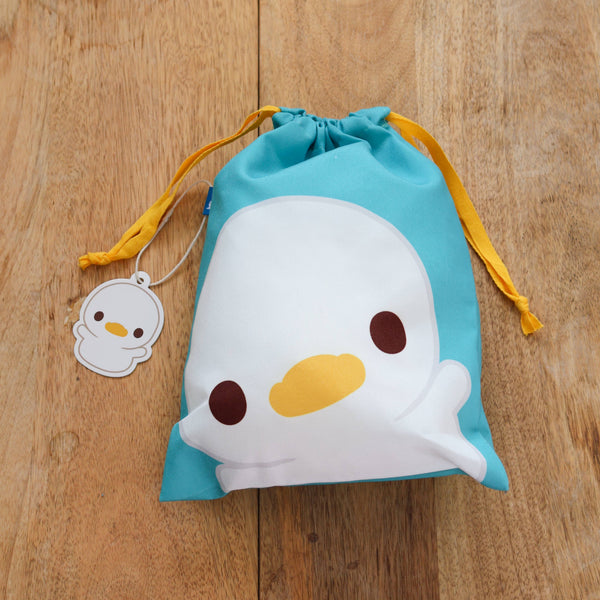 A Lost Duckling Drawstring Pouch Bag