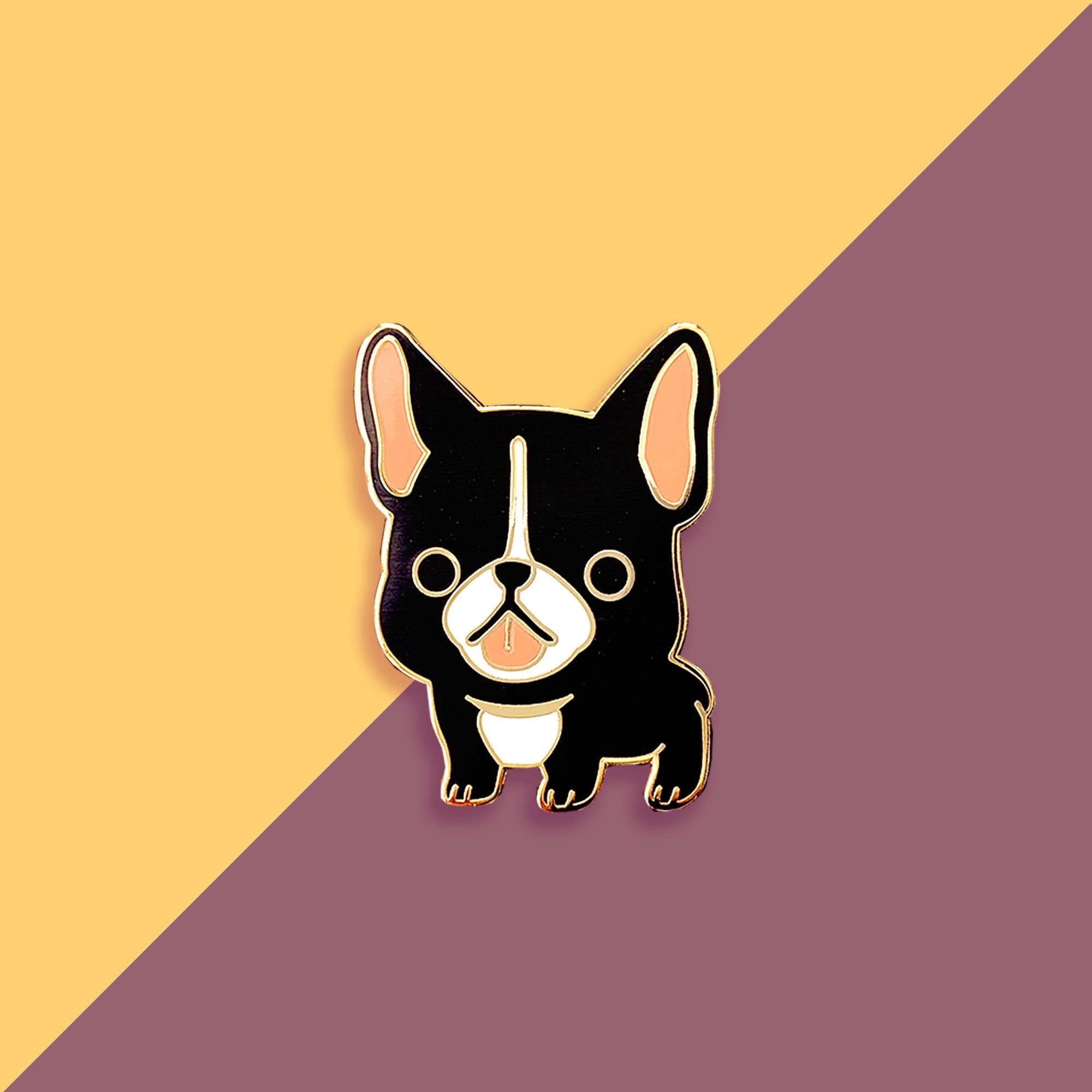 French Bulldog Pin (Black Frenchie) Enamel Pin