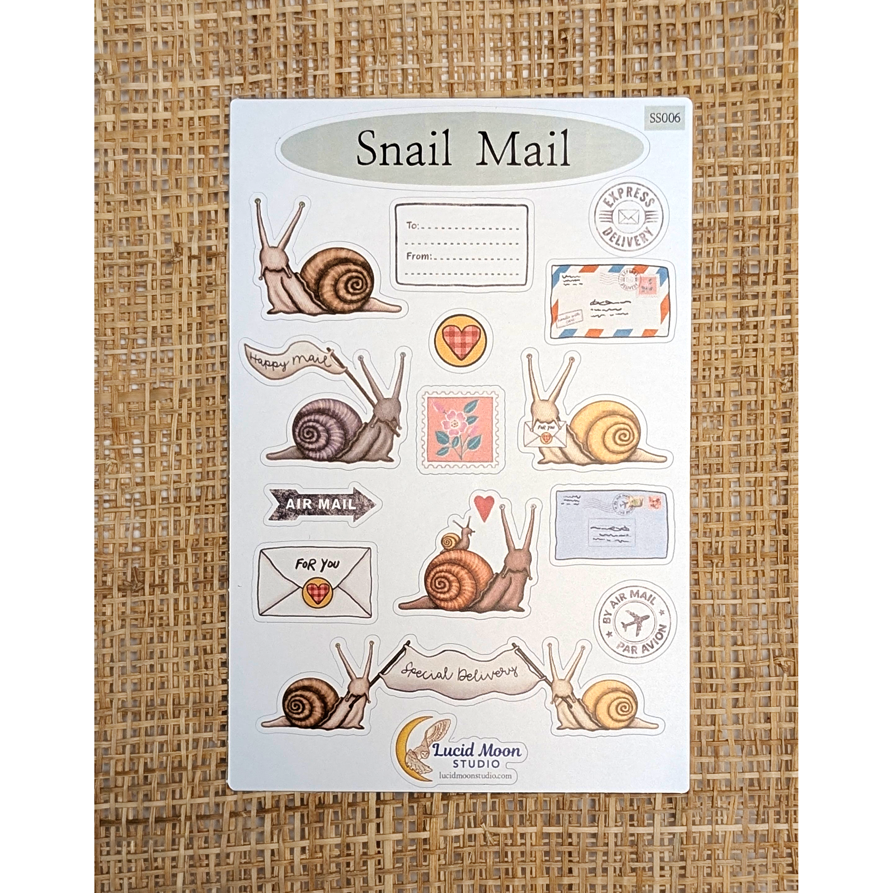Snail Mail Vinyl Sticker Sheet