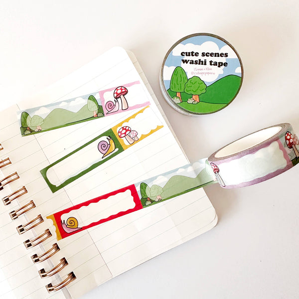 Cute Scenes Label Washi Tape